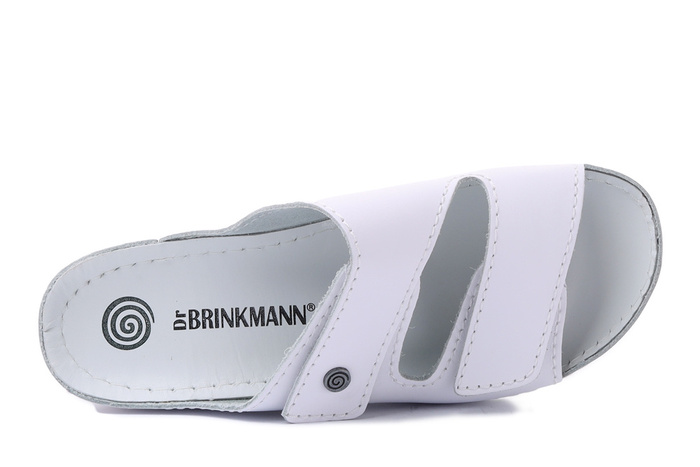 Dr. Brinkmann 703790-03 - klapki damskie białe