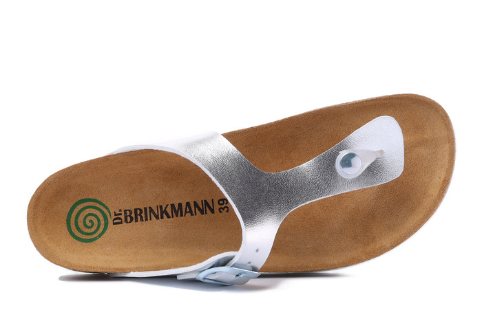 Dr. Brinkmann 701395-92 - klapki damskie silber