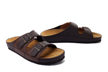 Dr. Brinkmann 600192-02 - klapki męskie mokka/kastanie